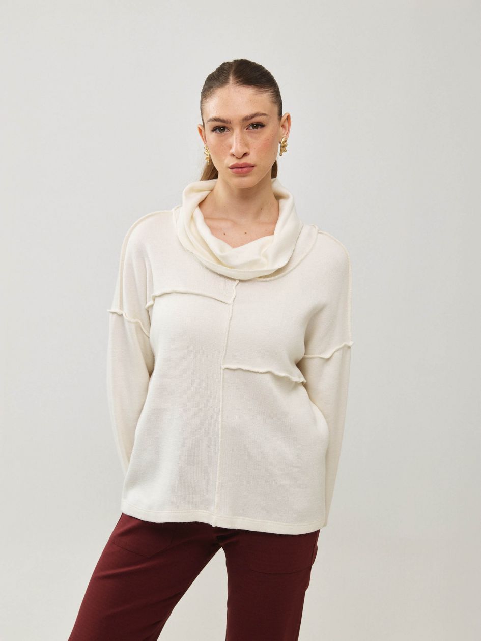 חולצה סריג צווארון